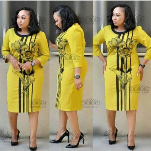 2018 African Dashiki New Fashion Printing Super Party Famous Long Sleeve Long dress For lady(ZC04#)