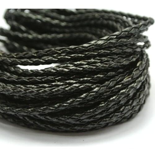 32.8 Feet Silver BOLO Braided Leatheroid String Jewelry Cord 3mm