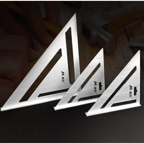 45 Degree Ruler For Woodworking Multifunction Thickening 200mm Angle Ruler Aluminum Alloy Protractor Free Shipping