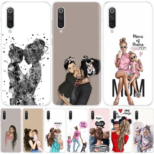 Baby Mom Girls Cover Phone Case For Xiaomi Mi Note 10 11 9 8 10T 9T CC9 5X 6X Pocophone F1 X3 F2 Pro Lite A1 A2 A3 Coque