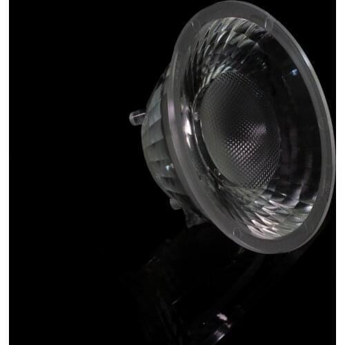 COB Optical LENS Diameter 55mm Height 21mm For Emiting Surface 9mm LED With 15°,24°,36° Available