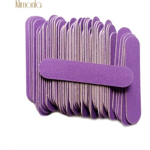 200pcs/set Wooden Nail File Disposable Sanding Sandpaper Files Purple Nail Buffer Polishing limas Manicure Tools Accessories