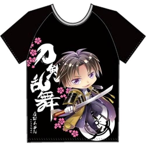 Japan WEB game Touken Ranbu Heshikirihasebe Summer style T-Shirt Anime T shirt Fashion Men Women Casual Short Sleeve shirt Tops
