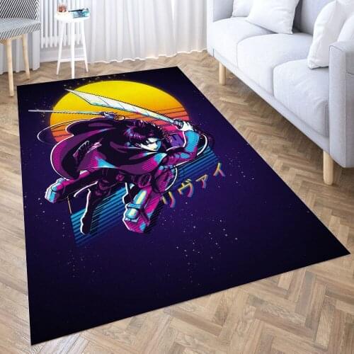 Attack On Titan Levi Carpet Decora Home Bedroom Kitchen Anti-slip Mat Rug Doormat Aisle Floor Mat Bath Mats Doormat