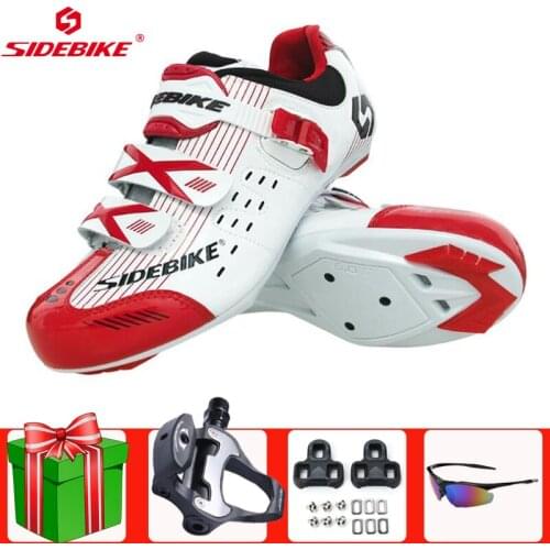 SIDEBIKE Road Cycling Shoes Add Pedal Set Men Sneakers Sapatilha Ciclismo Riding Bicycle Self-Locking Professional Bicicleta