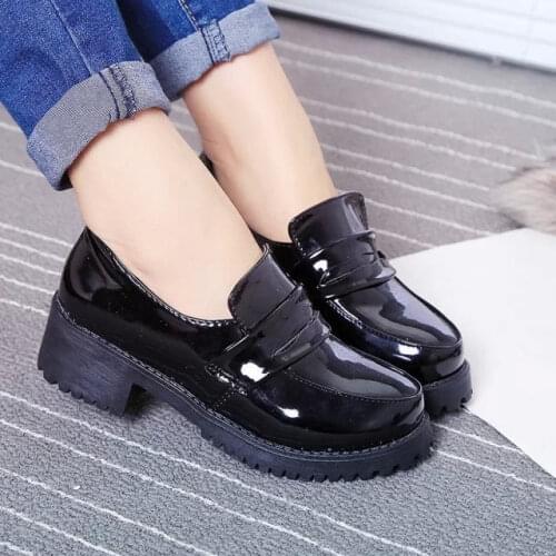 Student Uniform Shoes Japanese JK Women Girls School Students Mary Jane Lolita Shoes Cosplay Shoes Thick heel Harajuku shoes