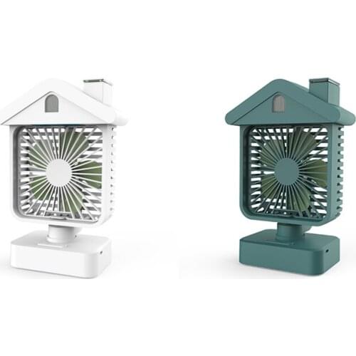 Charging Water Cooled Air Conditioning Fan USB Household Desktop Cooling Dual Humidifying Office Cooling Fan