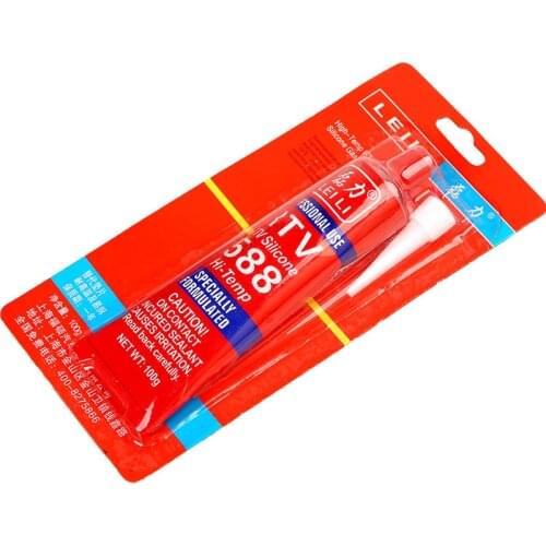 Original 100g Strong Adhesive Glue High Temperature Sealant RTV Red Fastening Glue For Car Motor Gap Seal Repair Tools Cleanup