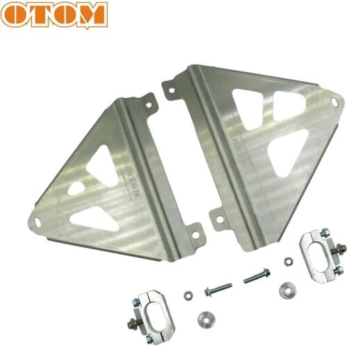 OTOM New 2019 Motorcycle Aluminum Water Box Side Cover Cooler Guard Bracket For HONDA CRF 250RX CRF250R Motorcross Dirt Pit Bike