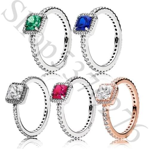 Authentic 925 Sterling Silver Timeless Elegance Fashion Ring For Pandora Women Bead Charm Gift DIY Jewelry