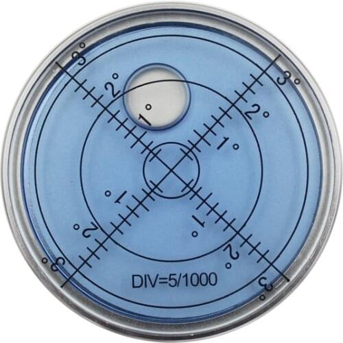 QASE 60*12mm 15'/2mm White Shell Strong Magnetic level Bubble Leveling Round Bubble Levels
