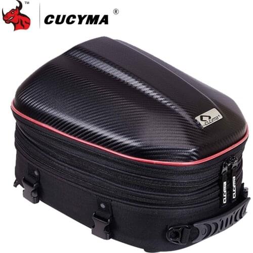 CUCYMA Motorcycle Bag Waterproof Motorcycle Tail Bag Tailbag Rear Pack Backseat Pack Backpack Crossbody Bag Kit Helmet Bag