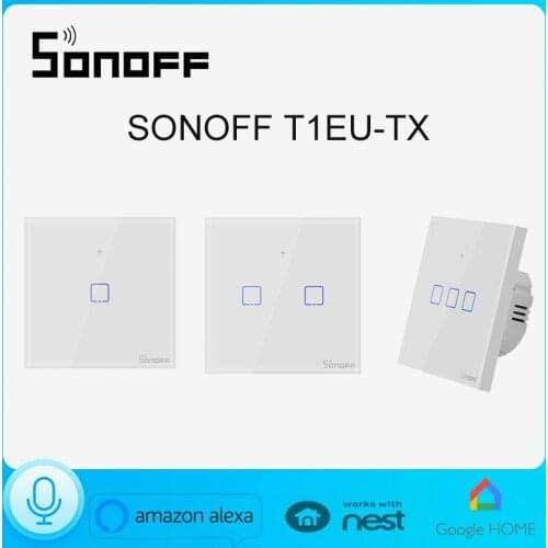 Smart Switch Smart WiFi RF/APP /Touch Control Wall Light Switch 1 /2 /3 Gang 86 Type EU Panel Wall Touch Light Switch Smart Home
