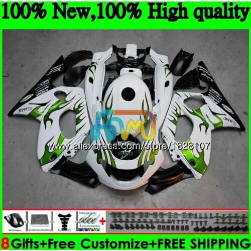 YZF 600R For YAMAHA Thundercat YZF600R 96 02 03 04 05 06 07 73BS.55 YZF-600R 2002 2003 2004 2005 2006 2007 Green flames Fairing