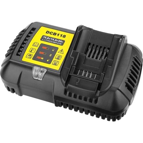 DCB118 Li-ion Battery Charger Charging 4.5A For DeWalt 10.8V 12V 14.4V 18V Max. 60V DCB101 DCB200 DCB140 DCB105 DCB200