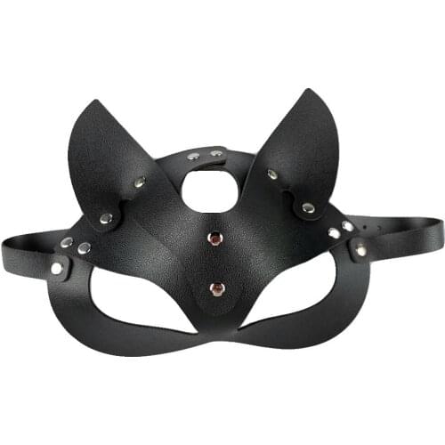 2020 Sexy Cosplay Fox Role Play Mask Leather Props Fancy Dress Party Masks