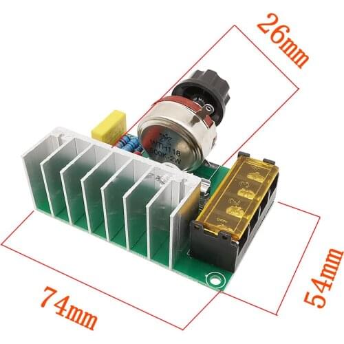 4000W Thyristor Voltage Regulator High Power Thyristor Voltage Regulator Speed Regulation Temperature Controller
