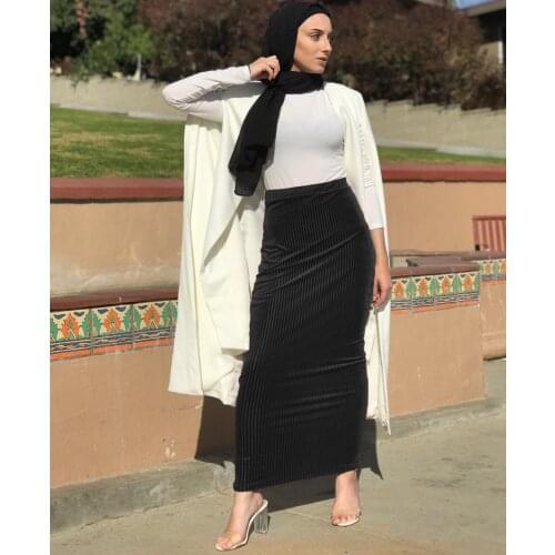 Abaya Muslim Modest Skirts Islam Rokken Musulman Jupe Long Skirt Turkey Women Islamic Clothing Djellaba Femme Kaftan Moroccan