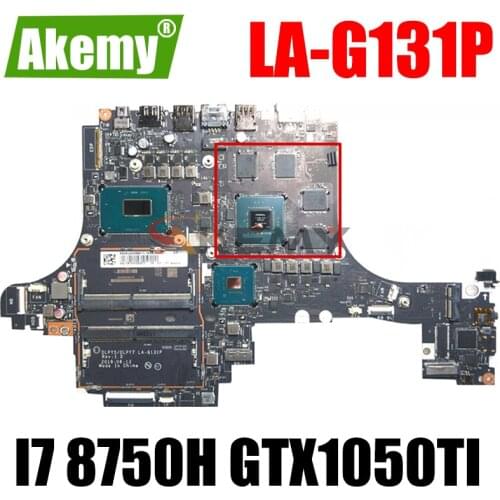 Akemy DLPY5 / DLPY7 LA-G131P For Lenovo Y730-15ICH Notebook Motherboard CPU I7 8750H GPU GTX1050TI 4GB 100% Test Work 5B20S56957
