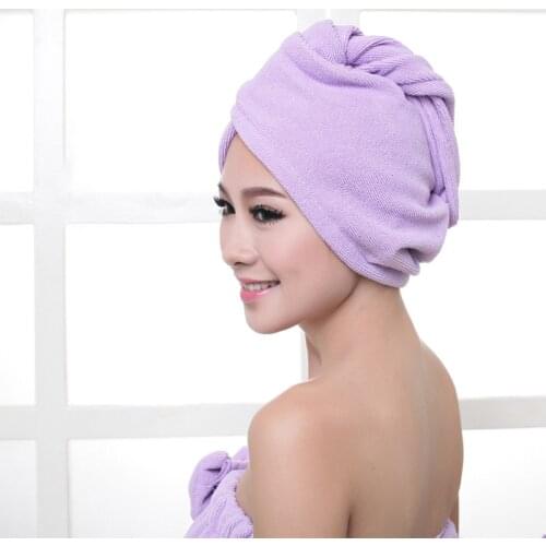 Microfiber Bath Towel Hair Dry Quick Drying Lady Bath Towel Soft Shower for Woman Man Head Wrap Bathing Tools Dry Hair Hat
