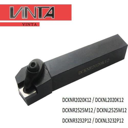Free shipping CNC lathe external turning tool holder DCKNR2020K12/DCKNR2525M12/DCKNR3232P12 metal cutting tools boring bar