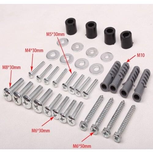 Freeshipping Fasteners Screws Set Bolts Stud Bolt Nuts Washers Set Screws for TV