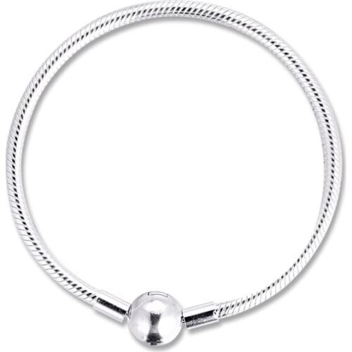 GPY Round Clasp Snake Chain Bracelet Women Pulseira Hombre Feminina Masculina Pulseras Silver 925 Sterling Jewelry