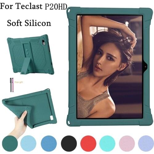 Case for Teclast P20 HD P20hd Soft Silicon Tablet Cover Case for Teclast P20HD Stand Protect Shell