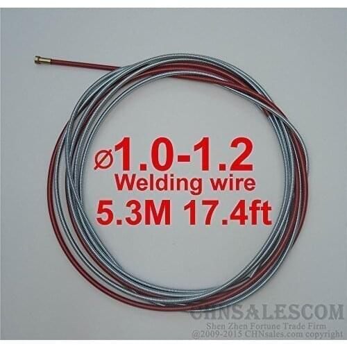 CHNsalescom MIG MAG Welding Standard Liner 1.0-1.2 Welding Wire Euro Connectors 5.3M 17.4ft
