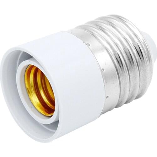 E27 Socket to E14 Light Bulb Base White lamp holder Converters home lighting accessories