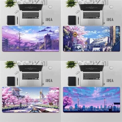 FHNBLJ High Quality Japanese anime landscape Locking Edge Mouse Pad Game Free Shipping Large Mouse Pad Keyboards Mat