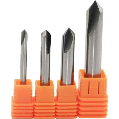 End mill 90 degree router bit 3mm 4mm 5mm 6mm 8mm 10mm 12mm CNC tungsten carbide Chamfer milling cutter aluminium Copper