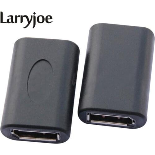 Larryjoe New DP to DP DisplayPort Female to Female Adapter Connector Coupler Extender Tool Gold Plated DP Adapter