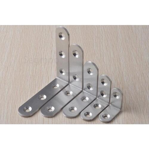 Stainless steel Fixed furniture Corner Brackets 90 degrees Connection accessories angle iron thickness:3mm