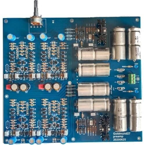 Latest upgrade HIFI Preamplifier PCB Board Reference Gaowen 27 Line DIY Kits Fairchild MPSA42, MPSA92