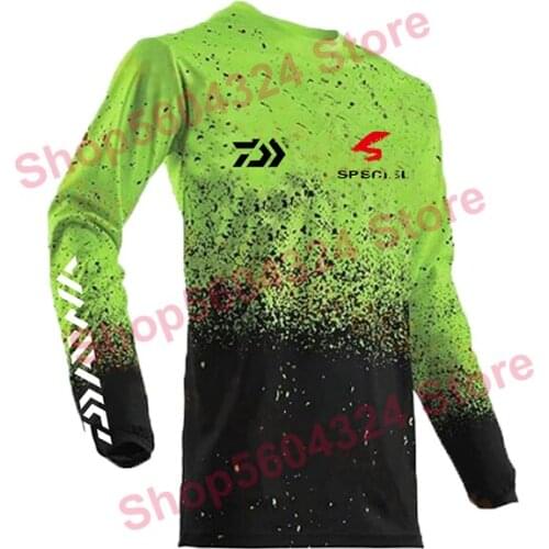 New Arrive Plus Size Autumn Daiwa Dawa Men Fishing Shirt Breathable Fishing Clothing XS-5XL Hygroscopicity Quick Drying Anti-UV