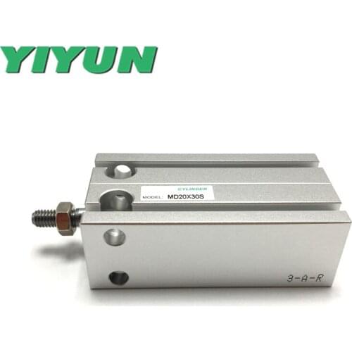MD20X5S MD20X10S MD20X15S MD20X20S MD20X25S MD20X30S MD20X35S MD20X40S YIYUN Pneumatic components air tool cylinder MD Series