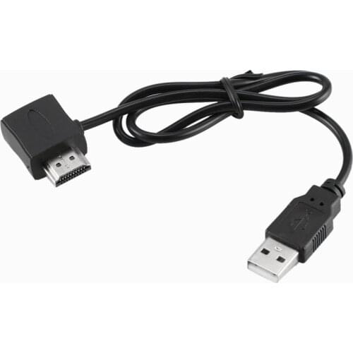 Portable 50CM USB 2.0 HDMI-compatible Male To Female Adapter Extender Power Supply Connector Cable for 1080P HDTV Male Cable