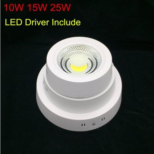 No Cut ceiling led downlight 10W 15W 25W Surface Panel Light AC85-265V Spot Light Indoor Kitchen Lighting Lamp for Home Decor