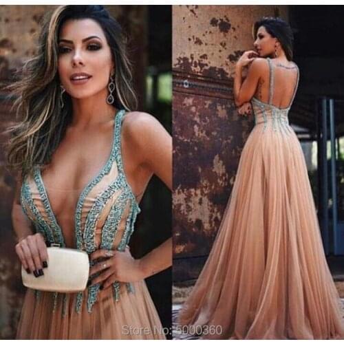 2019 sexy transparent strapless strapless beaded ball gown
