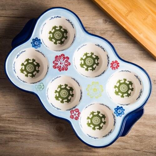 Candy Color Underglaze Ceramic Pastry Baking Pan Mini Cheesecake Quiche Springform Pan Cake Mold Baking Tools Free shipping