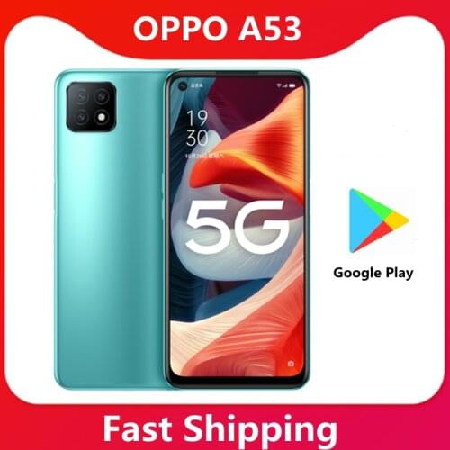 Original OPPO A53 5G Cell Phone 4GB 6GB RAM 128GB ROM 6.5'' 90Hz Flash Screen 4040mAh Battery MTK MT6853V Mobile Phone
