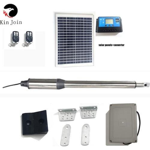 KinJoin Single Swing Gates solar motor kits Optional for Light Duty Aluminum Automatic Swing Gate Opener