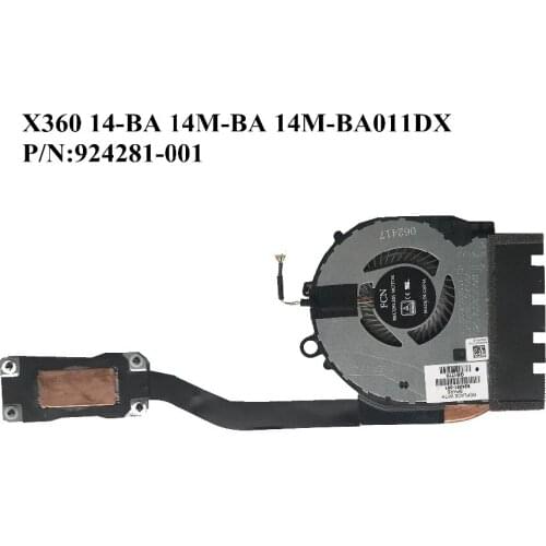 SZWXZY SZWXZY For HP X360 14-BA 14M-BA 14M-BA011DX 924281-001 CPU Cooling HeatSink FAN 100% Working