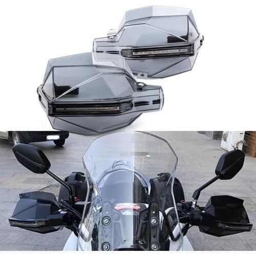 Universal Motorcycle Hand Guards with LED Turn Signal Light Protectors For Suzuki GSX650F HAYABUSA GSXR1300 SV1000 TL1000 DL650