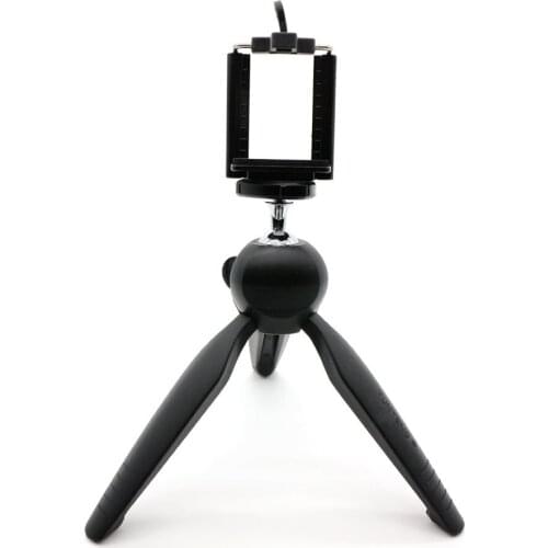 YT-228 Mini Tripod Mount + Phone Holder Clip Desktop Self-Tripod for Digital Camera & iPhone 8/8 Plus cell phone