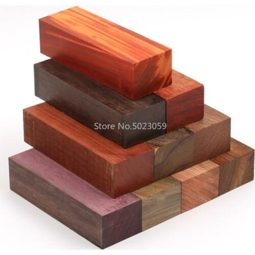 1piece DIY Knife handle material 10 kinds Wood material For DIY Wooden handicraft material 120x40x30mm