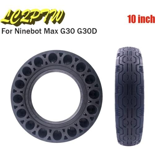 10 inch Electric Scooter For Ninebot Max G30 Durable Scooter Tyre Shock Non-Pneumatic Tyre Damping Rubber Solid Tyre Wheel