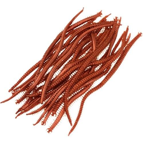 20 Pieces 5.1" Earthworm Plastic Lures Artificial Fishing Lures for Fishing Soft Worm Carp Fishing Accessories