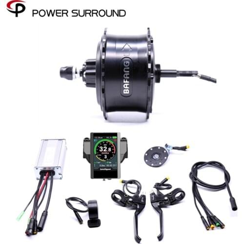 2020 Rushed Color display Waterproof 48v750w Bafang FAT Rear Electric Bike Conversion Kit Brushless Motor Wheel EBike system